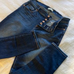Loft modern skinny high rise cropped sz 6